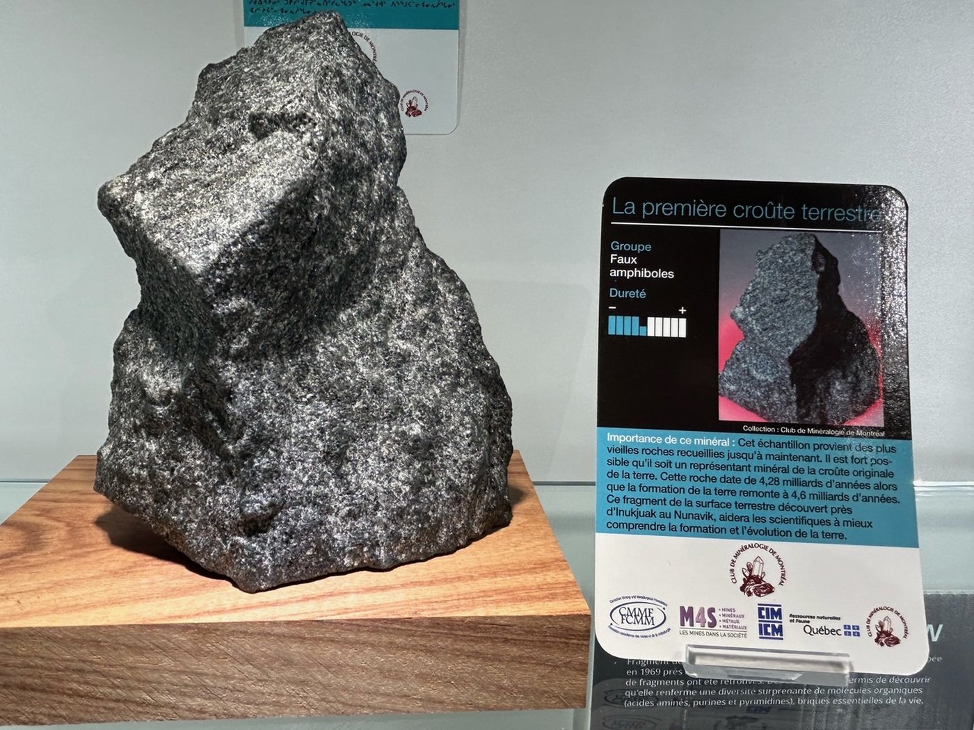 A rocha mais antiga já encontrada na Terra está em exposição no Safari Park
